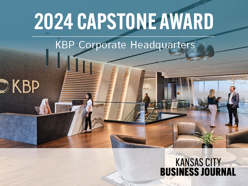 2024 Capstone Real Estate Award Kansas City Business Journal | KBP Headquarters