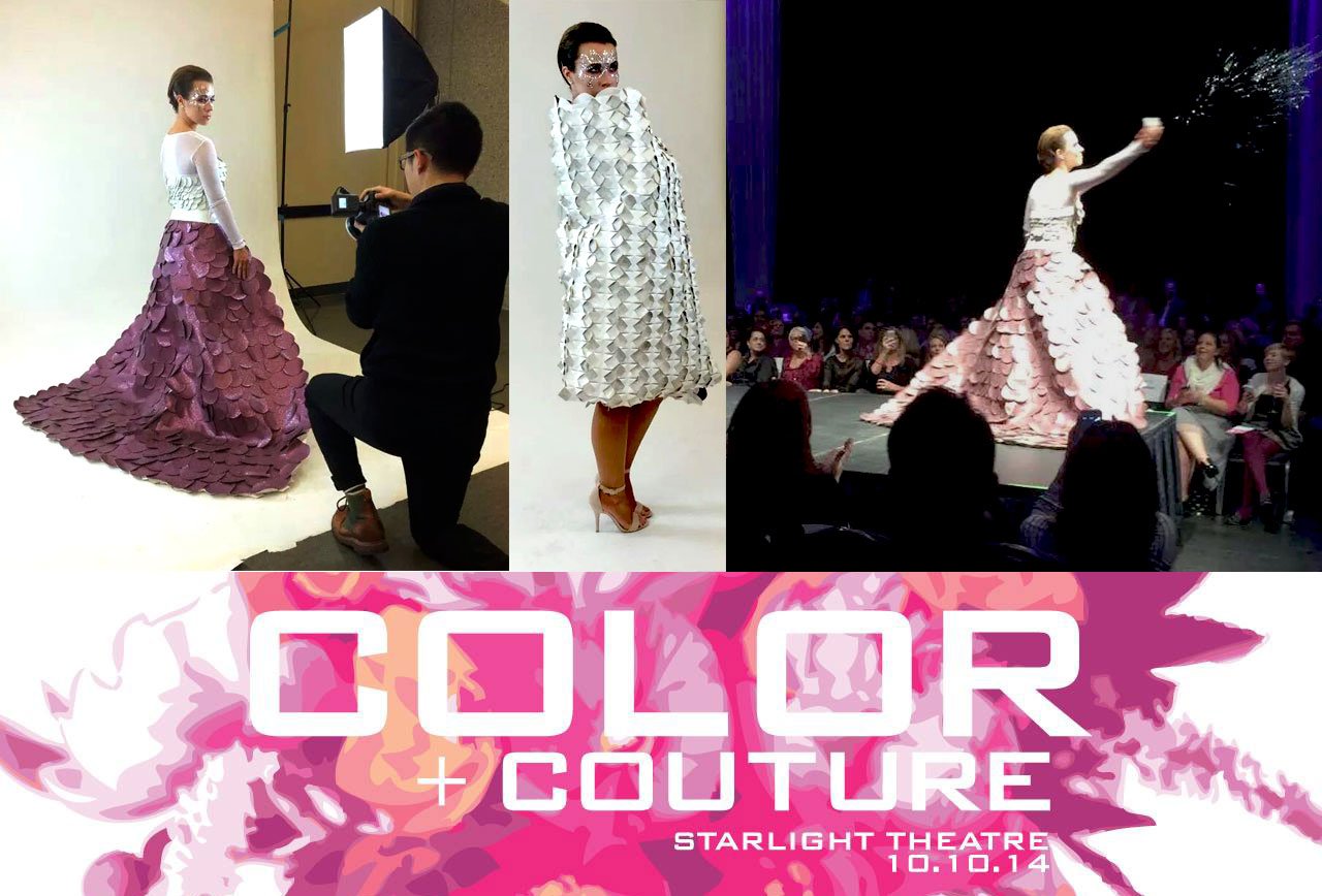 Color + Couture photo collage 2014