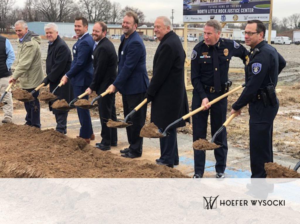 North Little Rock Justice Center Groundbreaking Hoefer Welker