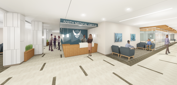 Whiteman Air Force Base Medical Clinic interior shot