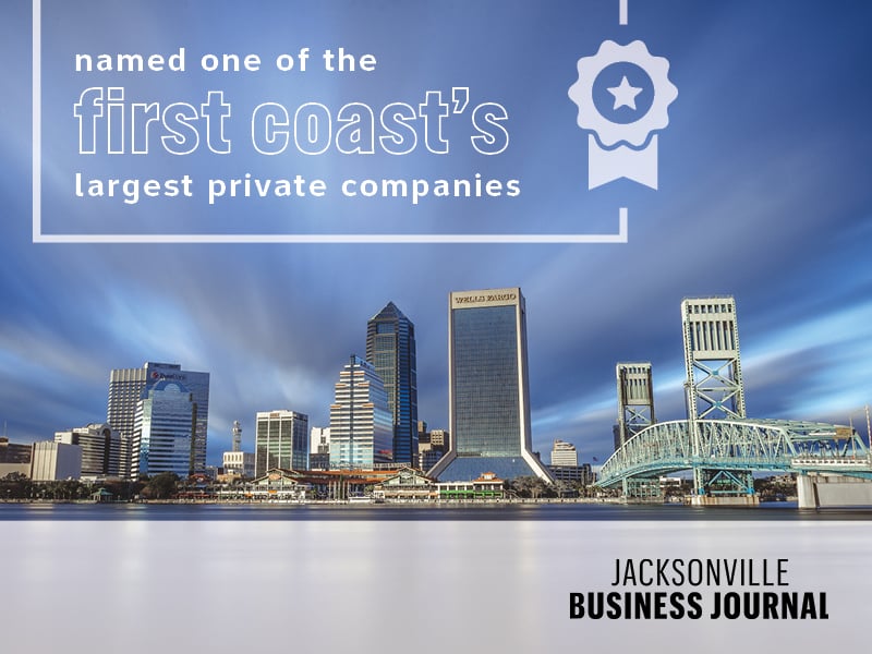 Named one of the First Coast's largest private companies