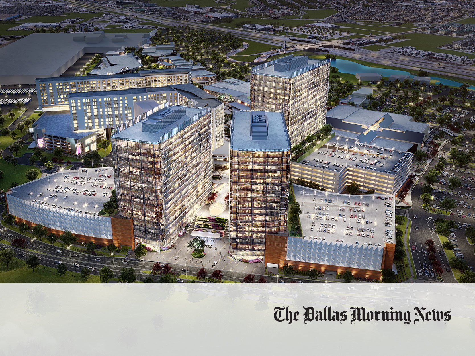 High-rise office campus is in the works for $1.5 billion Grandscape project