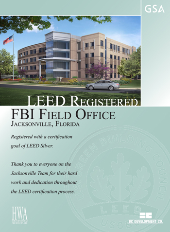 HWA Presents Plaque at Jacksonville FBI Field Office Dedication Ceremony
