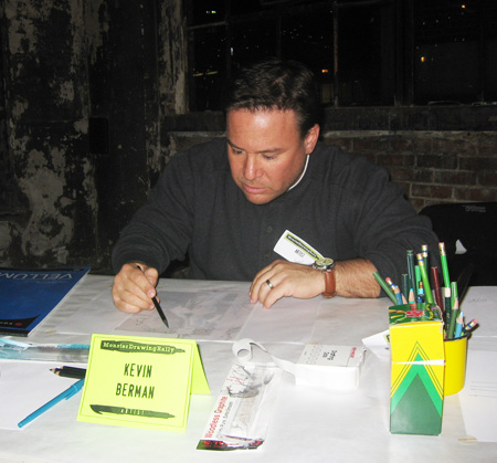 Kevin Berman Participates in the Monster Drawing Rally for Women in Design KC