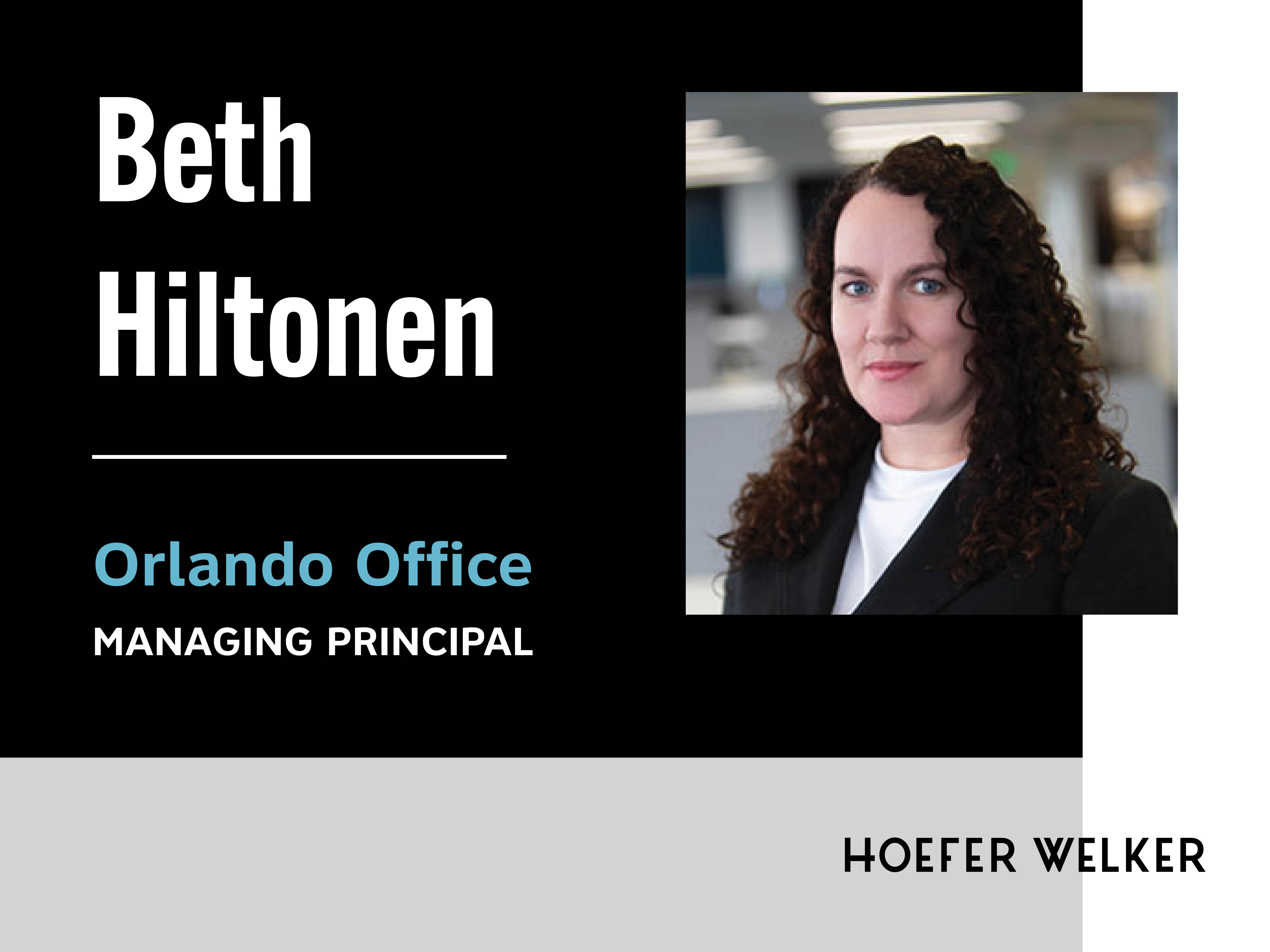 Reintroducing Beth Hiltonen